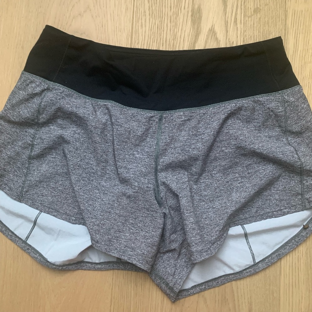 gray lululemon speed up size 6